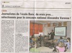 Article Voix du nord et nors clair : journalistes de l'cole Bara  : de vrais pros